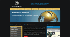 Desktop Screenshot of foracepolymers.net